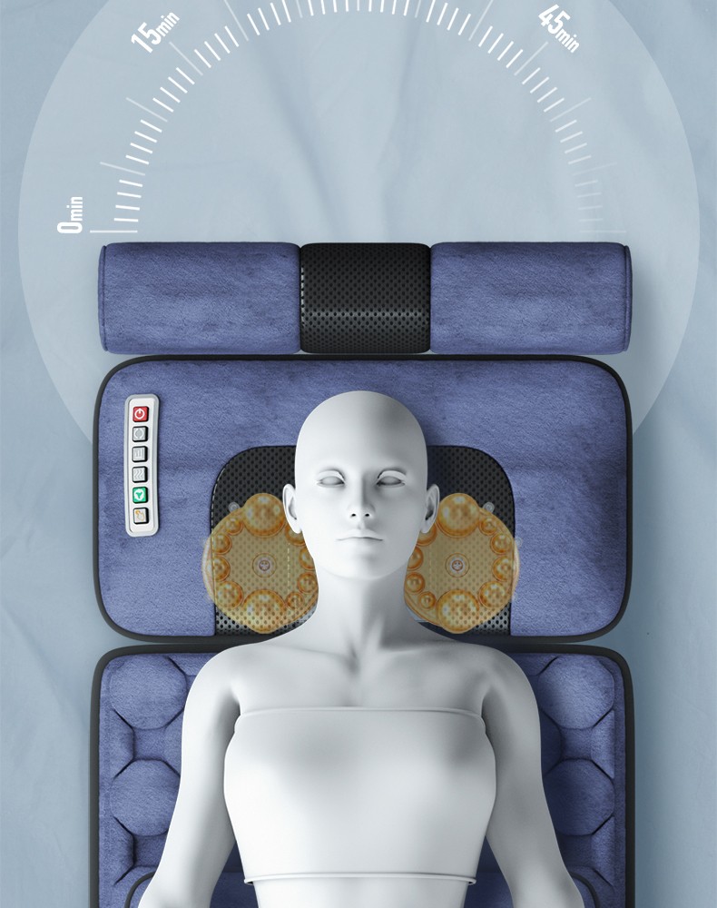 奥克斯(aux) 按摩垫颈椎按摩器垫 按摩床垫全身腰背颈部按摩器脖子
