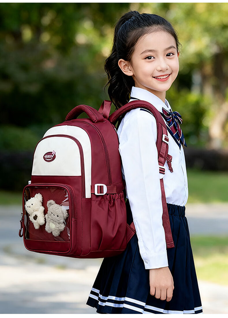 Edison Inventor Middle School Backpack with Spine Protection for Boys And Girls, High School Students, Anime-Style Trendy Backpack 2564-3 Light Blue 17