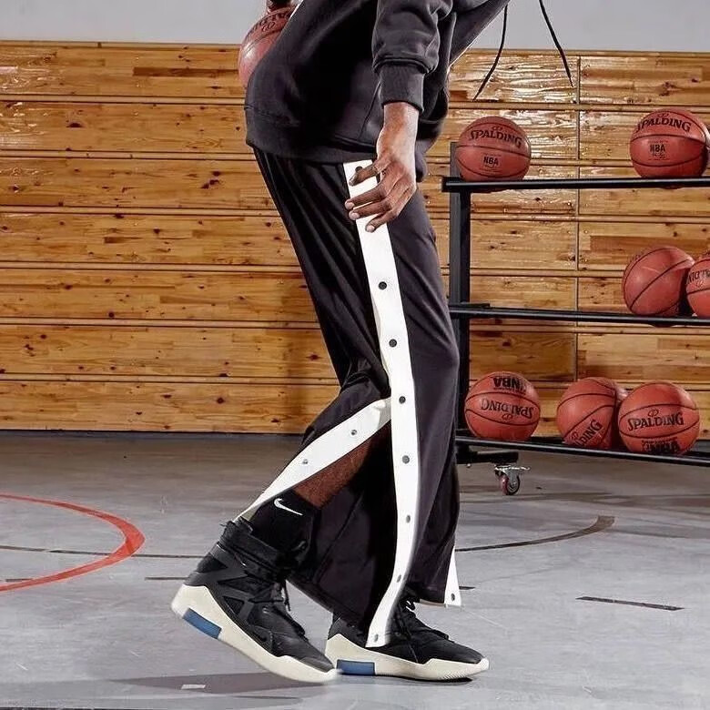 夏季耐克(nike)排扣裤大童男童儿童全开扣篮球裤运动裤长裤秒脱训练裤