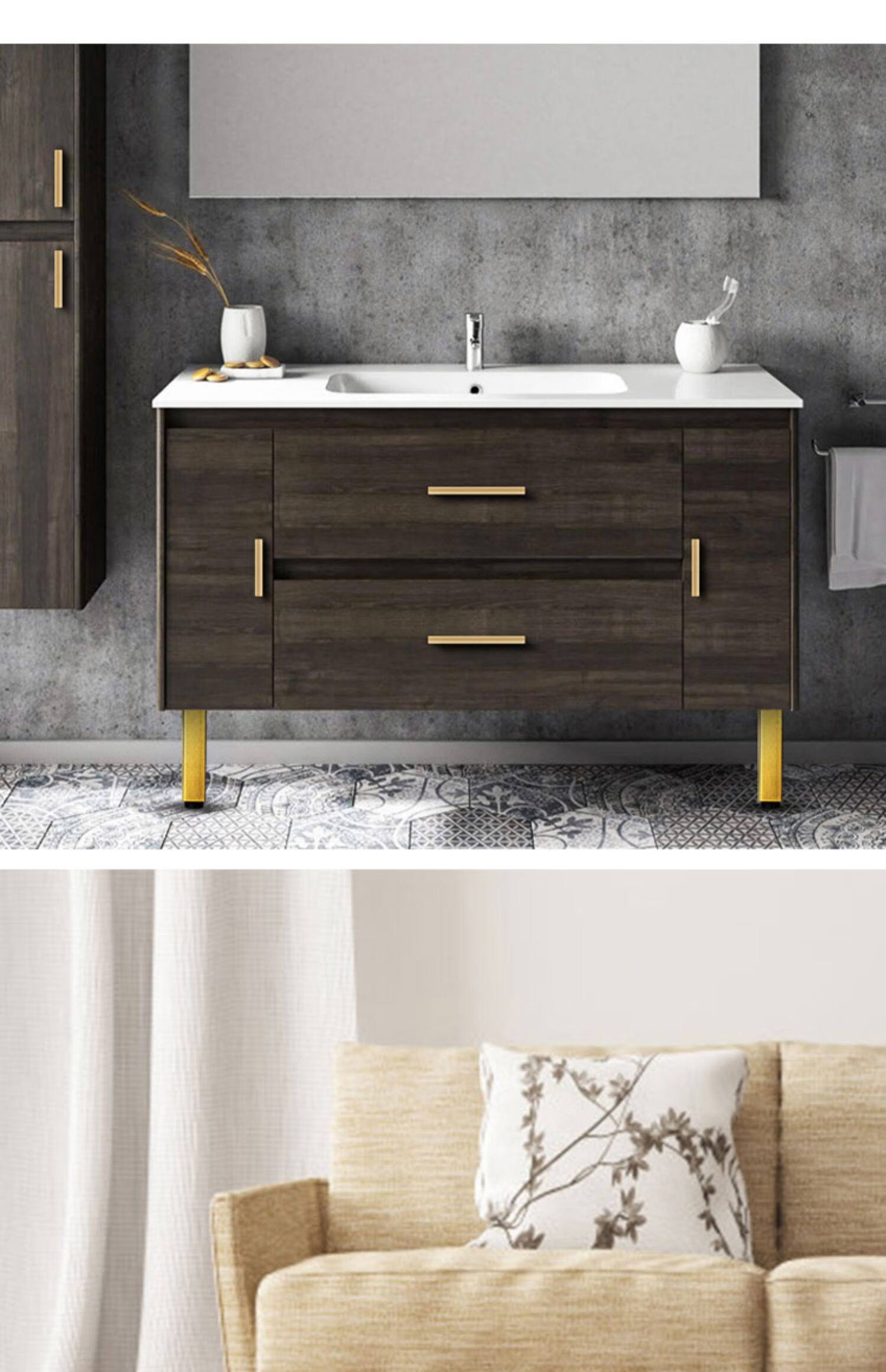 铝合金柜脚支撑腿金属可调节洗脸盆浴室柜沙发电视柜支撑脚柜子腿