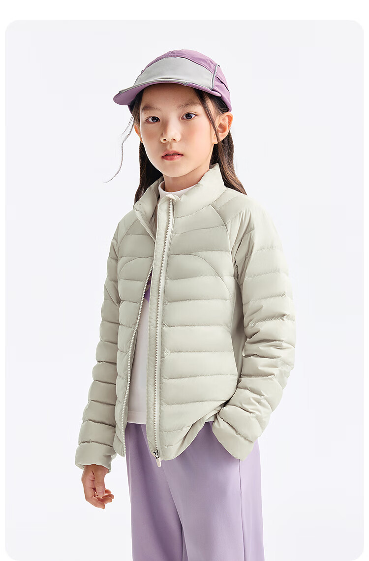 Annil Kids Girls Three-Proof Short Down Jacket 2025 Winter New Heated Black 130 5