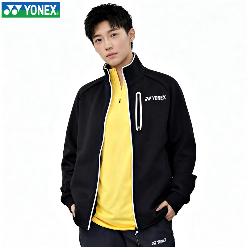 YONEX Autumn Winter Badminton Long Sleeve Hoodie Jacket Sportswear Men’s 150094BCR White L 11