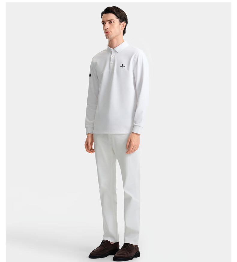 Biyinlefen [Dry Touch Pique] 2025 Autumn New Men's Skin-friendly Stretch Soft Textured Collar Long Sleeve Polo Shirt 17