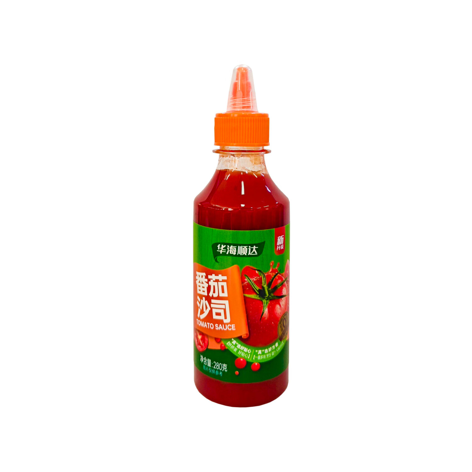 华海顺达 番茄沙司280g/瓶 薯条手抓饼披萨汉堡意面酱料挤压家用
