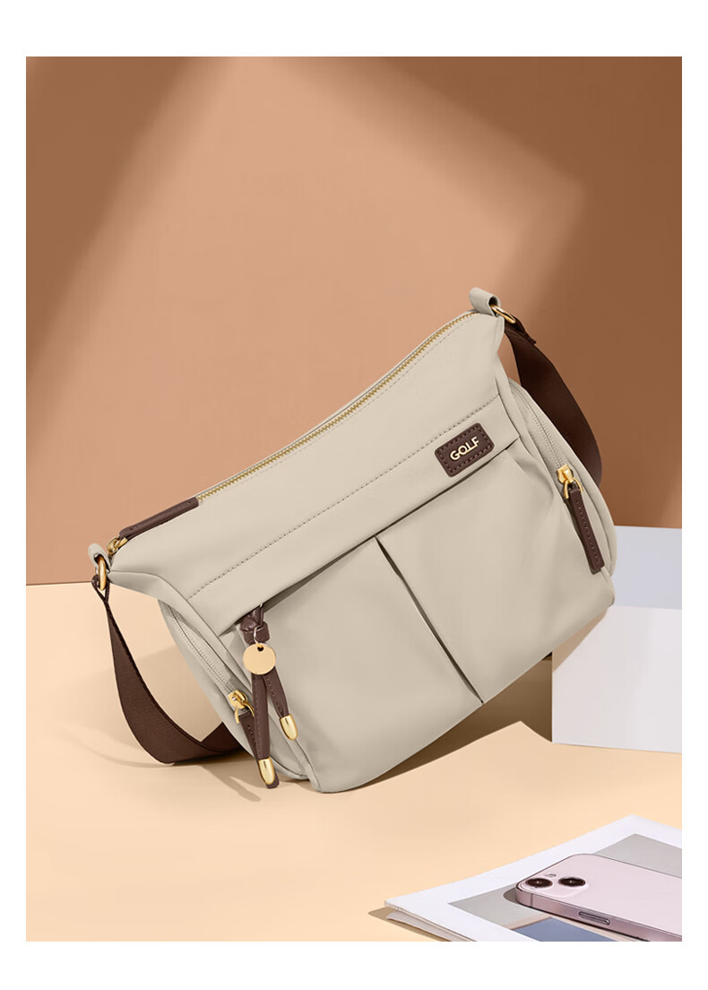 GOLF Women's Lightweight Large Capacity Canvas Shoulder Crossbody Bag Commuter Versatile Phone Bag Birthday Gift 4