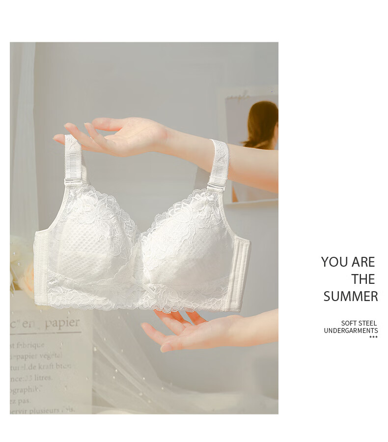 Mankejiao Women's Large Bust Minimizing Full Coverage Thin Adjustable Plus Size Corrective Bra 18