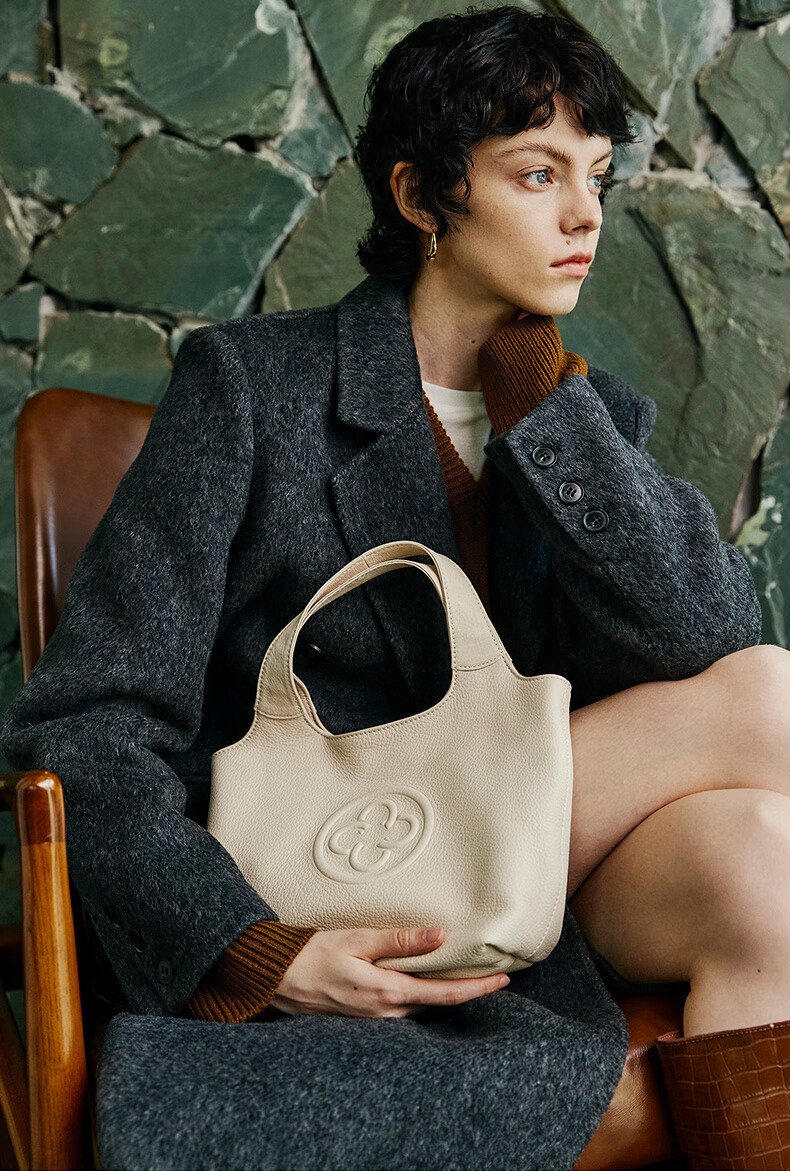 CASSILE Women's Handbag, Genuine Deer Leather, High-End Luxury Feel, Large Capacity, Soft Tote Bag, Birthday Gift 2