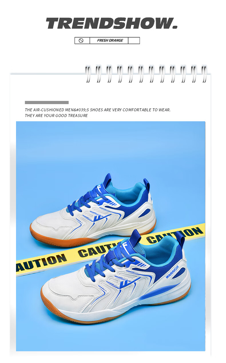Warrior Badminton Shoes Table Tennis Shoes Tennis Shoes Training Shoes Unisex Parent-Child Model 1033 Size 40 White Pink 3