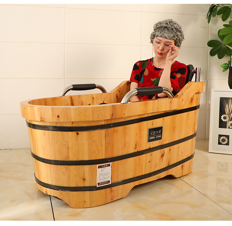 秀雷(xiulei) 【京品优选】木桶浴桶老年人浴·缸家用泡澡桶洗澡盆