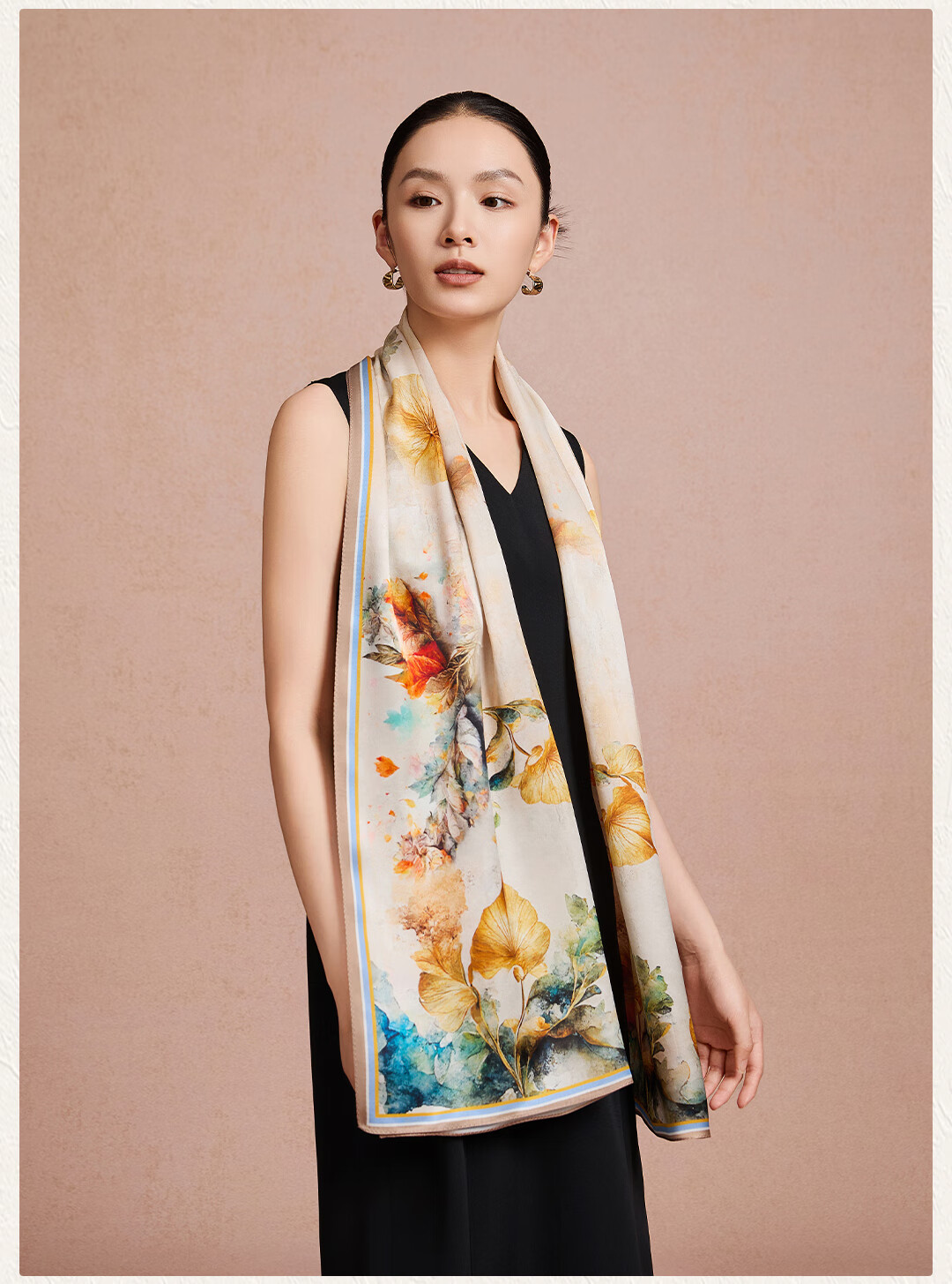 Shanghai Story [Upgraded 30% Encryption] Pure Silk Scarf Gift Box Mulberry Silk Shawl Birthday Gift for Mom Women 21