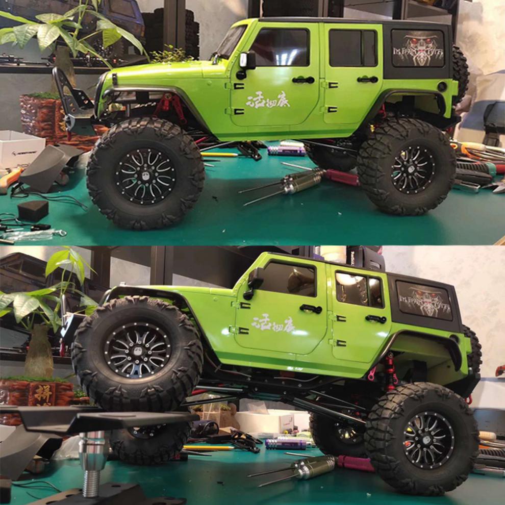 rc仿真牧马人攀爬车scx10攀爬车金属遥控越野车四驱车越野车中配套餐