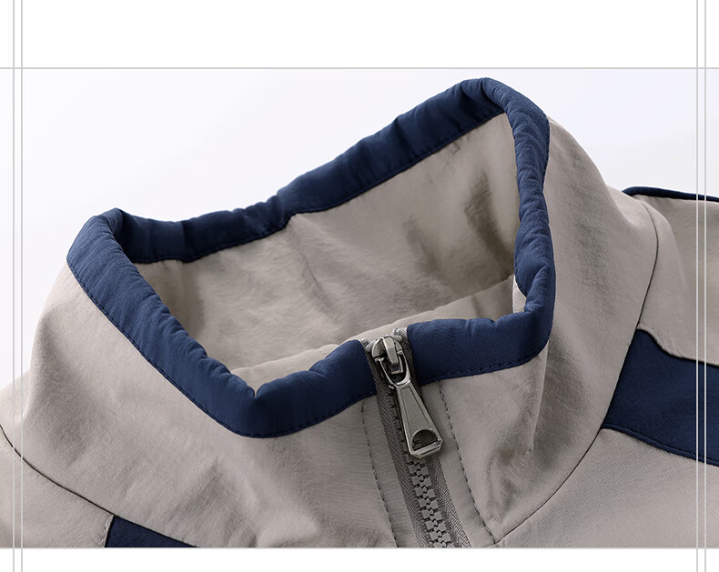 THE SIMPSONS Casual Loose Trendy Embroidered Colorblock Unisex Jacket Coat Gray Regular L 30