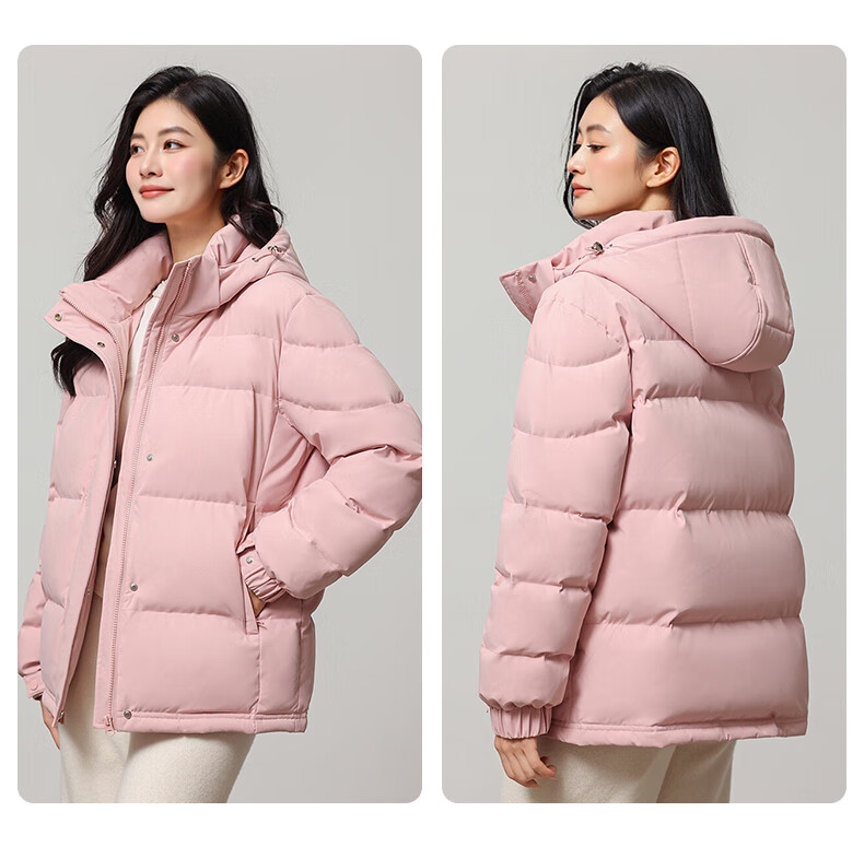 YAYA Women's Short Down Jacket 2025 Winter Thickened Warm Anti-Cold Loose Fit Outerwear 20