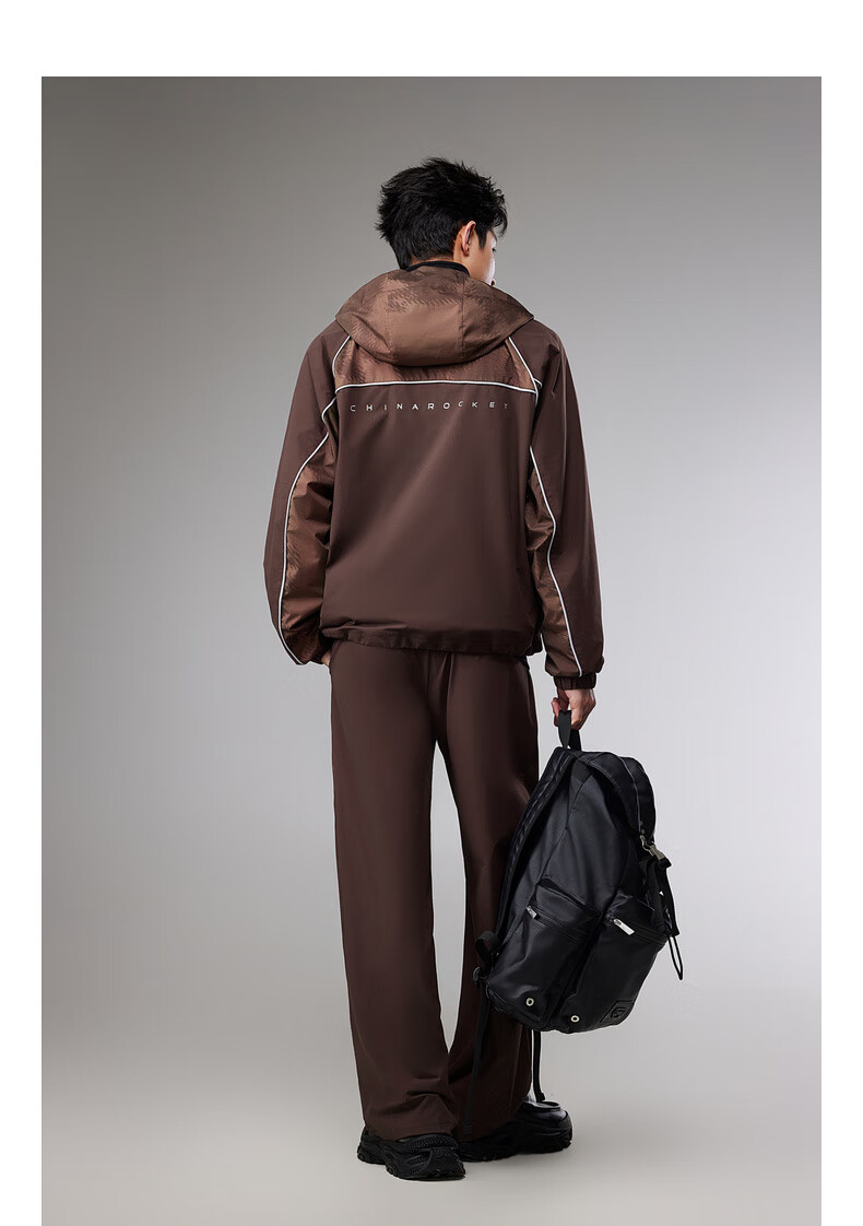 CABBEEN 70D Nylon Mountaineering Fabric Casual Men's China Rocket Collaboration Thick 3D Printed Winter 2025 Jacket 6