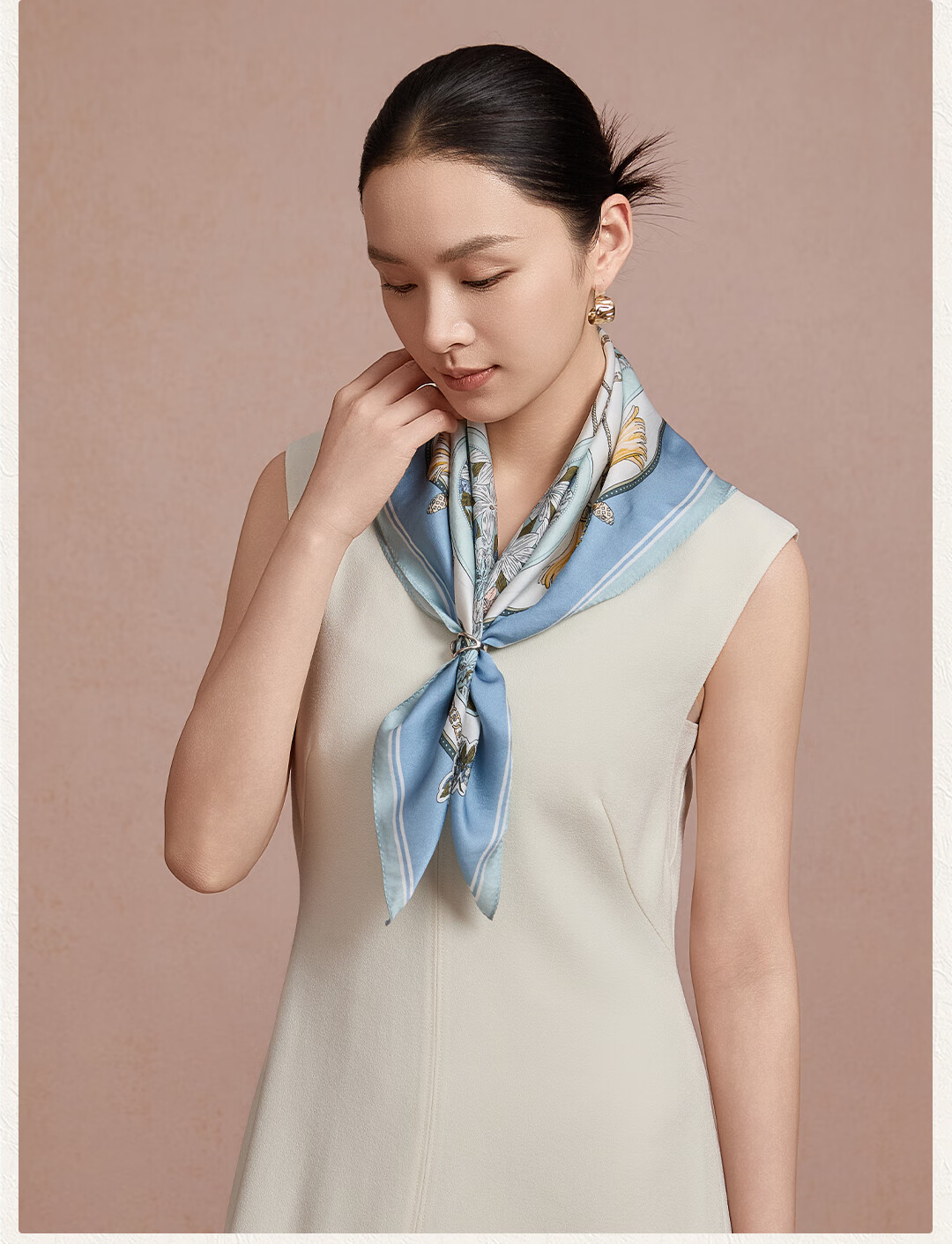 Shanghai Story 100% Mulberry Silk Scarf Gift Box for Mom Elders Ladies Friends New Year Birthday Gift Wrap Scarf 10
