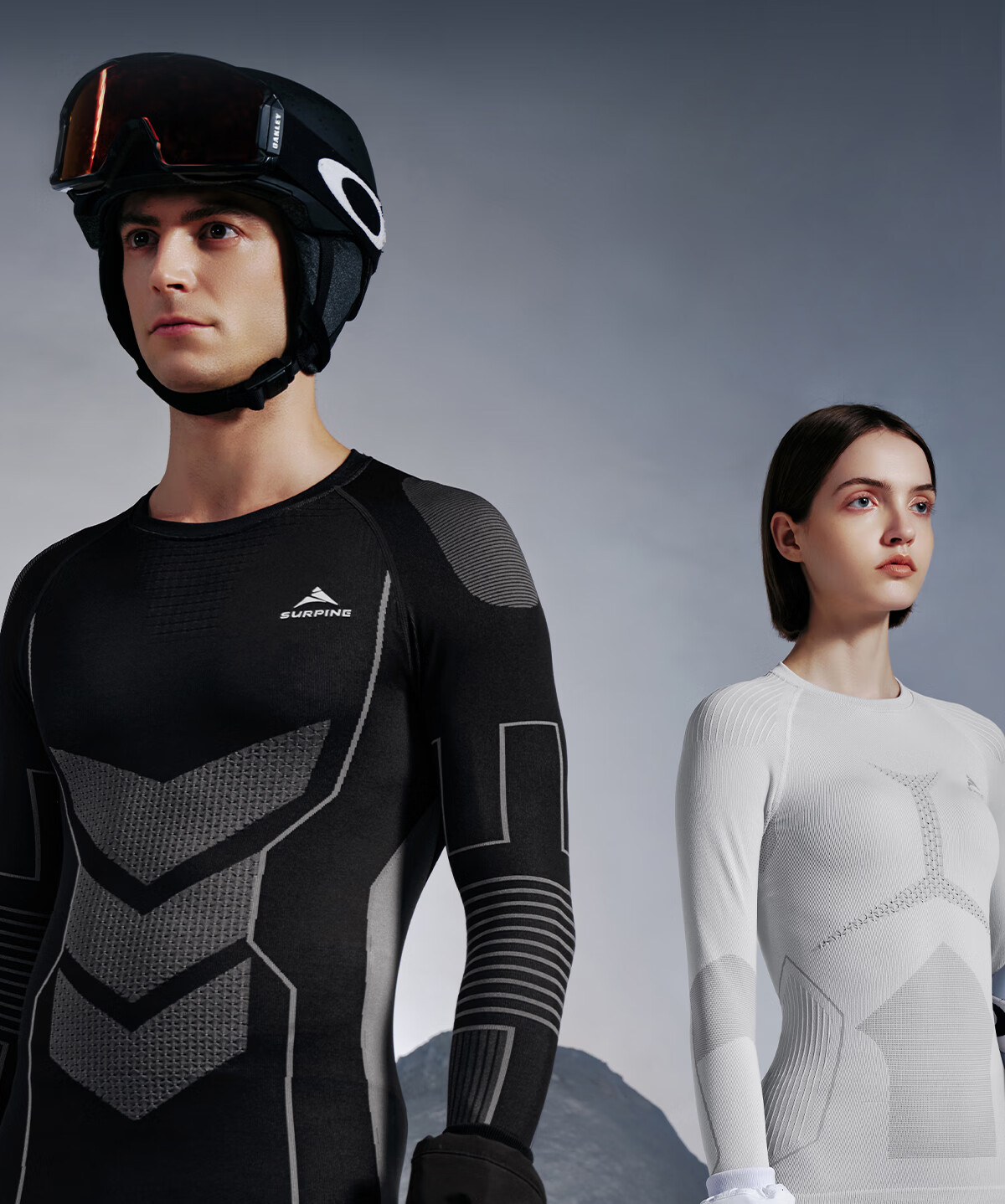 SURPINE Reverse Cold Series Ski Thermal Quick-Dry Shirt for Men And Women, Moisture-Wicking Breathable Running Functional Underwear 3