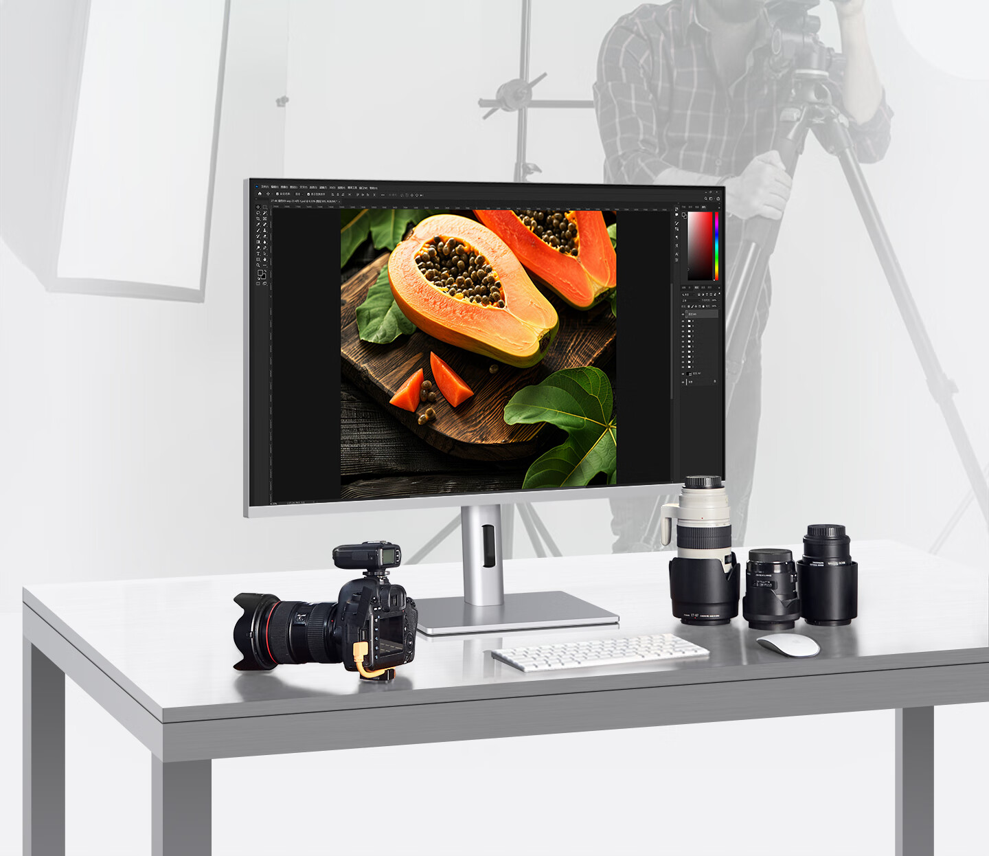 IPlaoe 32-inch 4K 144Hz Gaming Monitor Design Color Grading Editing 10bit High Color Gamut Computer External IPS Screen LG Panel High Contrast Type-C P320/pro 13