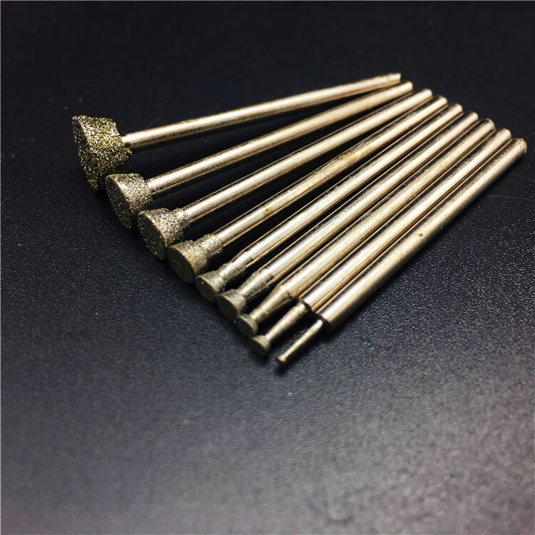 e针压铊 金刚石磨头玉石翡翠玛瑙原石开窗打磨去皮 雕刻工具 3.
