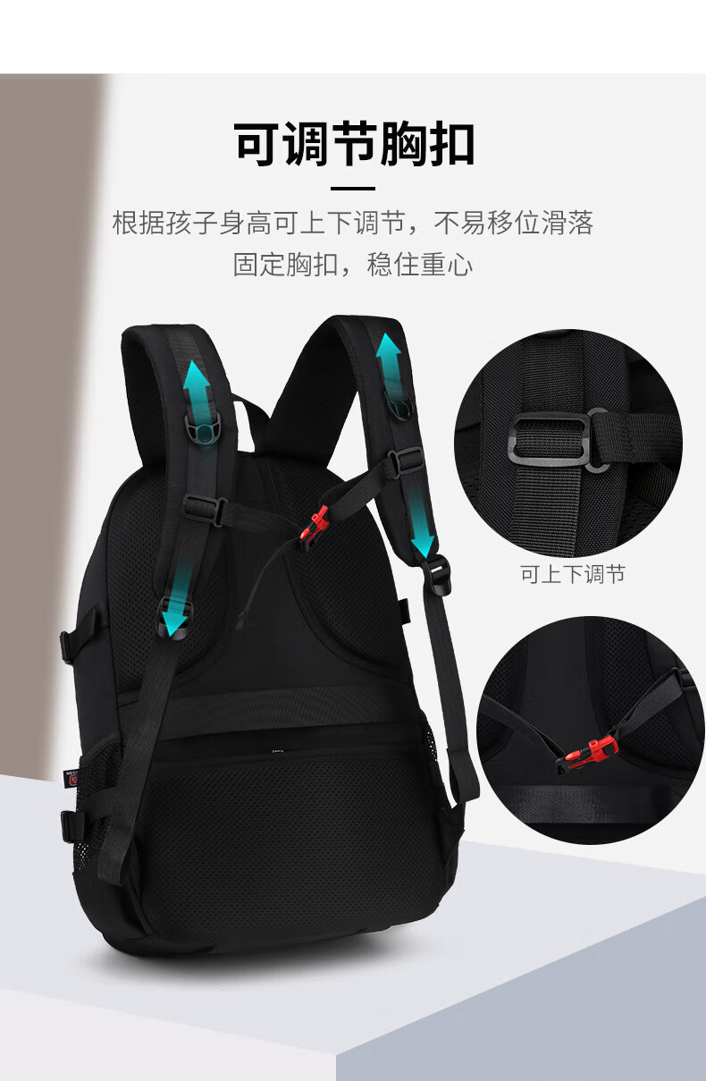 Edison High School Student Large Capacity Waterproof Backpack for Middle and University Students Travel Backpack K2272-5 Camouflage Black 10