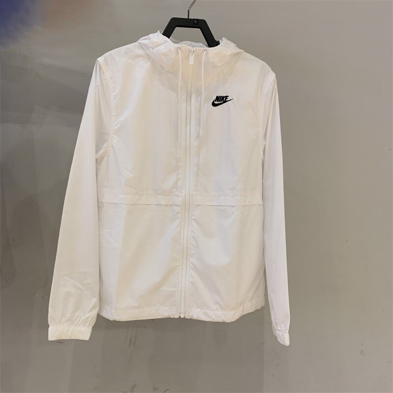 nike nike耐克女士风衣秋网眼刺绣休闲透气运动轻薄梭织夹克外套dm