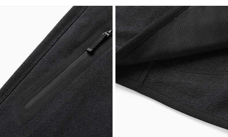 Biyinlefen POLARTEC Fleece New Technology 2025 Autumn Winter Men's Outdoor Stand Collar Knitted Jacket 26