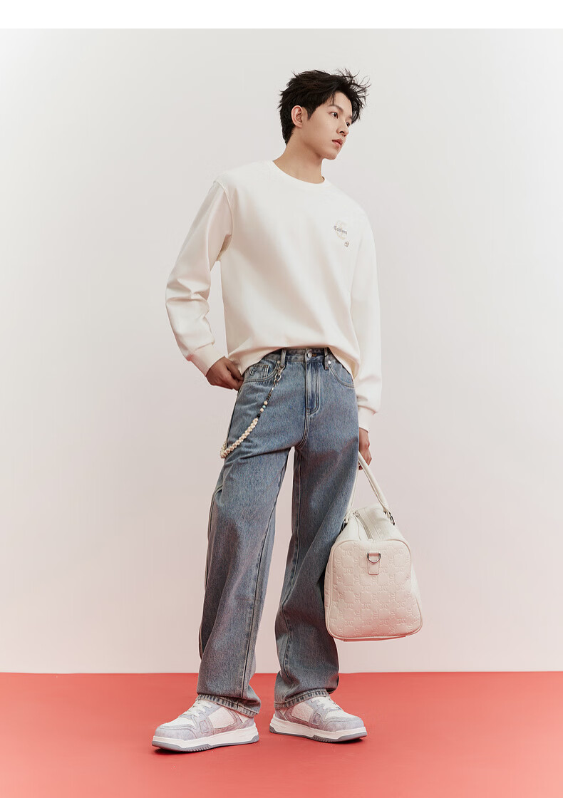 CABBEEN 300G Healthy Fabric Sweatshirt Traditional Ruyi Knot Logo Embroidery 2026 Spring Men's Long Sleeve Sweatshirt 21