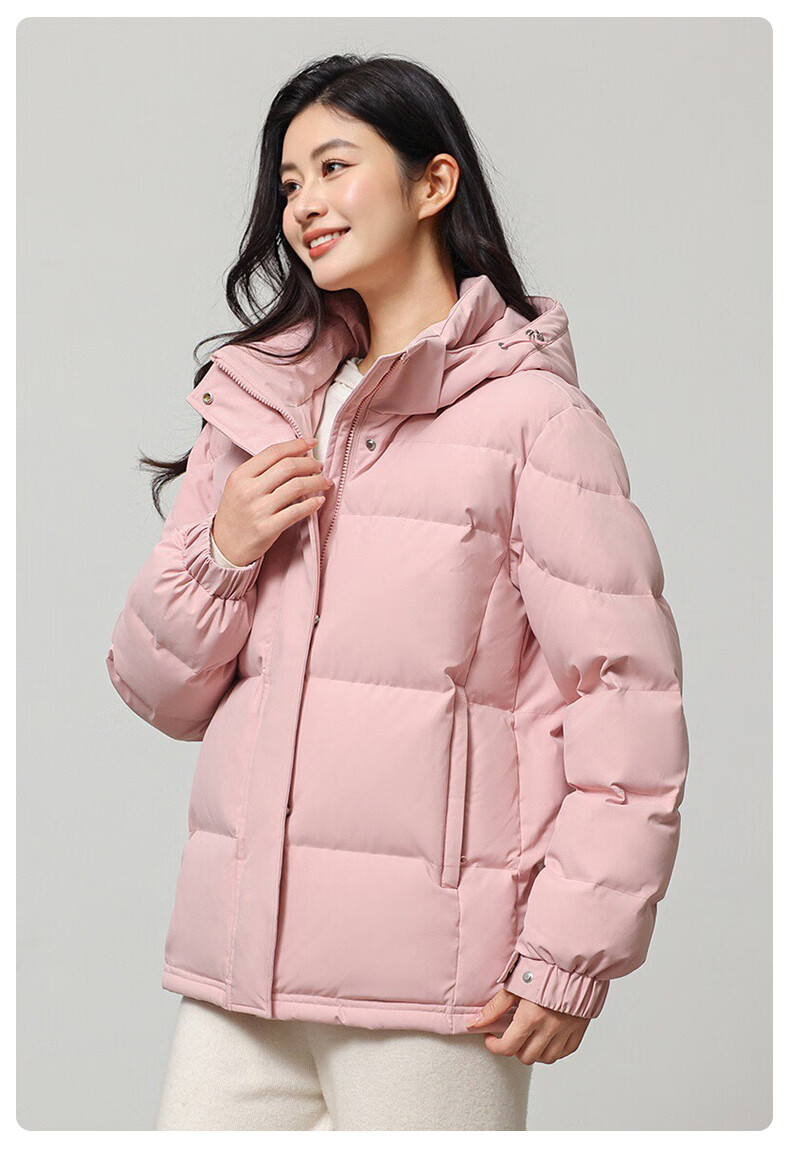 YAYA Women's Short Down Jacket 2025 Winter Thickened Warm Anti-Cold Loose Fit Outerwear 19