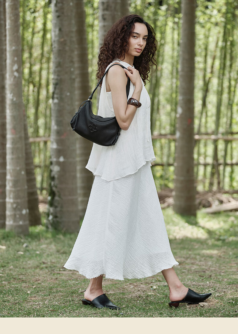CASSILE Women's Handbag, Underarm Bag, Lambskin Commuter Light Luxury Hobo Bag, Light Luxury Tote Bag, 520 Gift 22