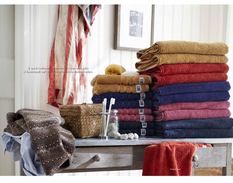 lexington进口吸水毛巾洗脸巾家用全棉舒适纯色儿童成人情侣毛巾单只