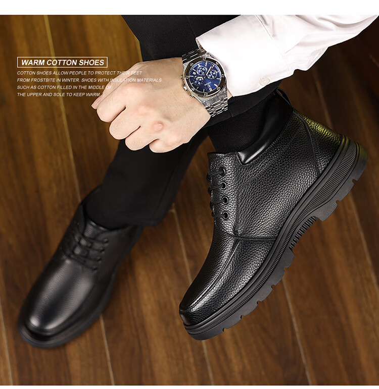 Hengyuanxiang Men's Slip-On Business Casual Breathable Driving Loafers J1628 Black 44 20