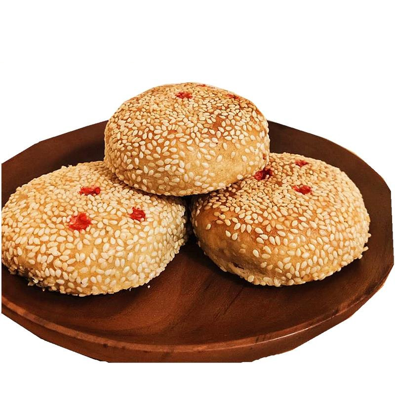 教师节牛忠喜烧饼 8个/盒 河南特产新乡牛忠喜烧饼香肠火腿五仁正宗