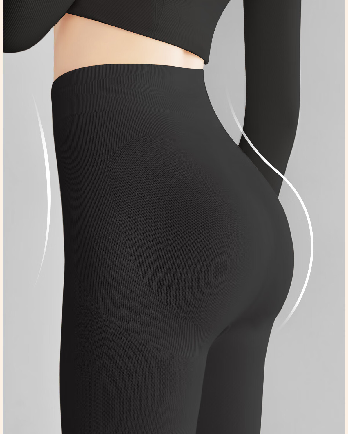 GRACEWELL 26th Anniversary New High-Waist Tummy Control Leggings for Women, Autumn and Spring Inner Pants, Slim Fit, Black, Size L 11