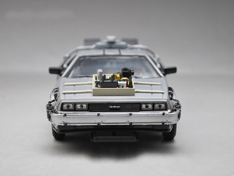 回到未来车模型 时光机电影版威利1:24 dmc头号玩家仿真汽车模型 第ii