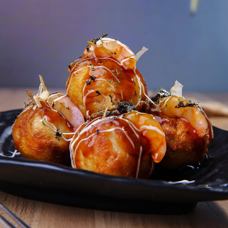 章鱼小丸子半成品甲一堂速冻章鱼丸12包箱日式章鱼烧章鱼小丸子半成品