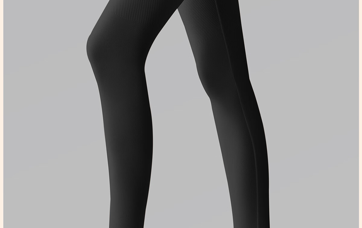 GRACEWELL 26th Anniversary New High-Waist Tummy Control Leggings for Women, Autumn and Spring Inner Pants, Slim Fit, Black, Size L 3
