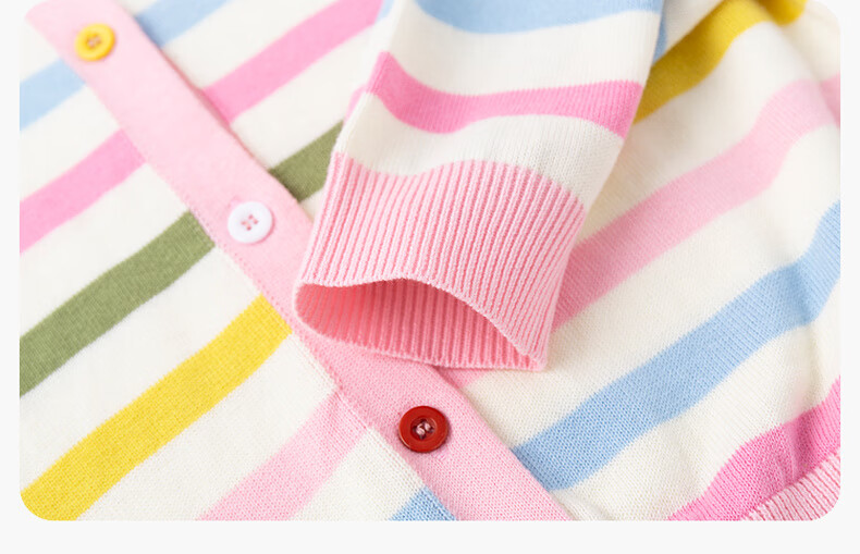 Dudu Kids Knitted Cardigan Spring Baby Sweater Casual Girls Long Sleeve Top Boys Jacket Spring Pink 100cm 23