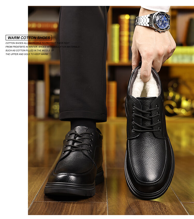 Hengyuanxiang Men's Slip-On Business Casual Breathable Driving Loafers J1628 Black 44 19