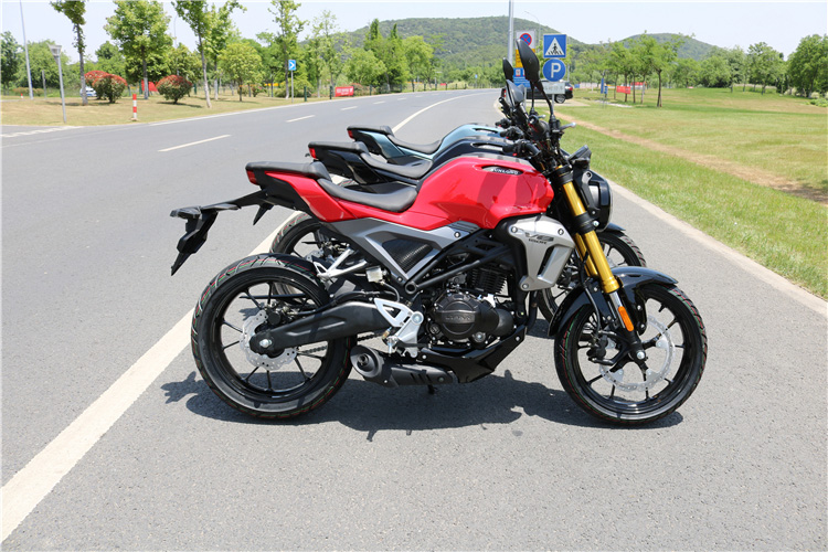 v8跑车重机车街车电喷本田150整车可上牌力帆动力神驹312神驹312白