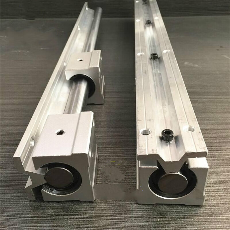 sbr导轨铝托圆柱直线滑块轴承光轴滑轨全套木工滑台光杆 重型轨道