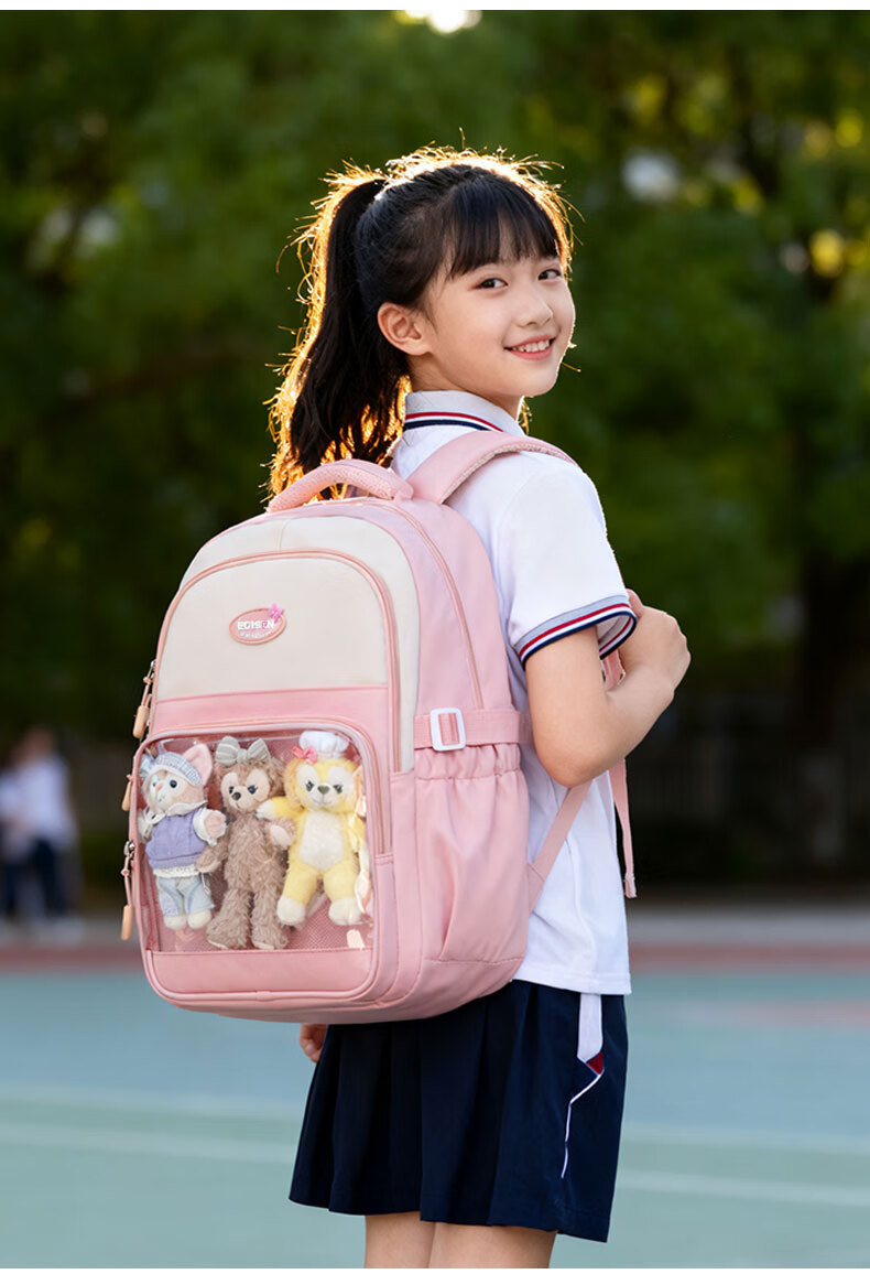 Edison Inventor Middle School Backpack with Spine Protection for Boys And Girls, High School Students, Anime-Style Trendy Backpack 2564-3 Light Blue 19