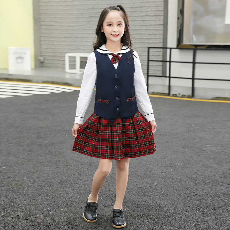 布恩普深圳市小学生校服礼服夏装男女深圳校服短袖衬衣裙子夏季深圳小