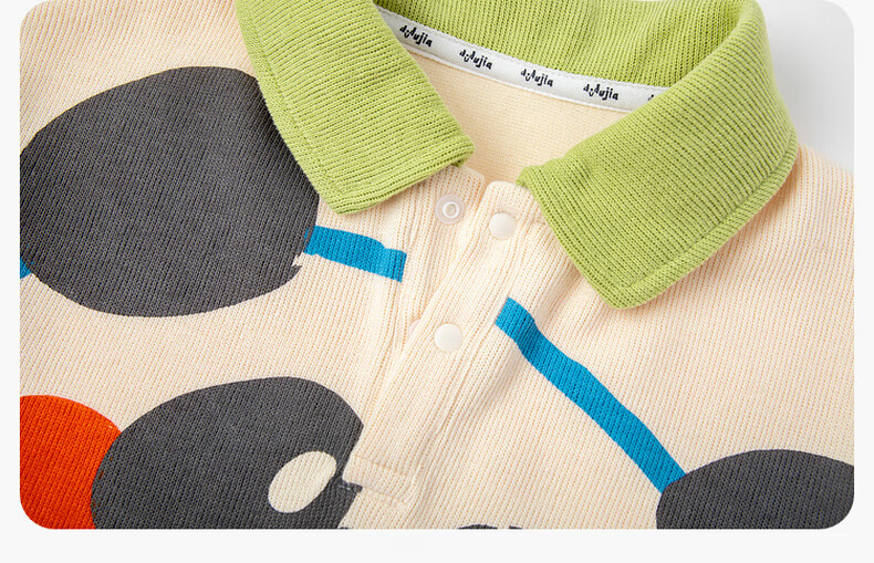 Dudu Kids Cartoon Spring Outfit Boys Sweatshirt and Pants Girls Two-Piece Set Top and Long Pants Green Size 80 10