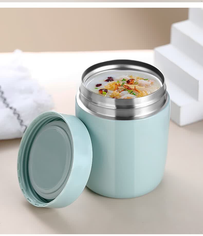 特百惠(tupperware) 迷你焖烧杯女焖粥便携矮胖型小早餐杯大口径装汤