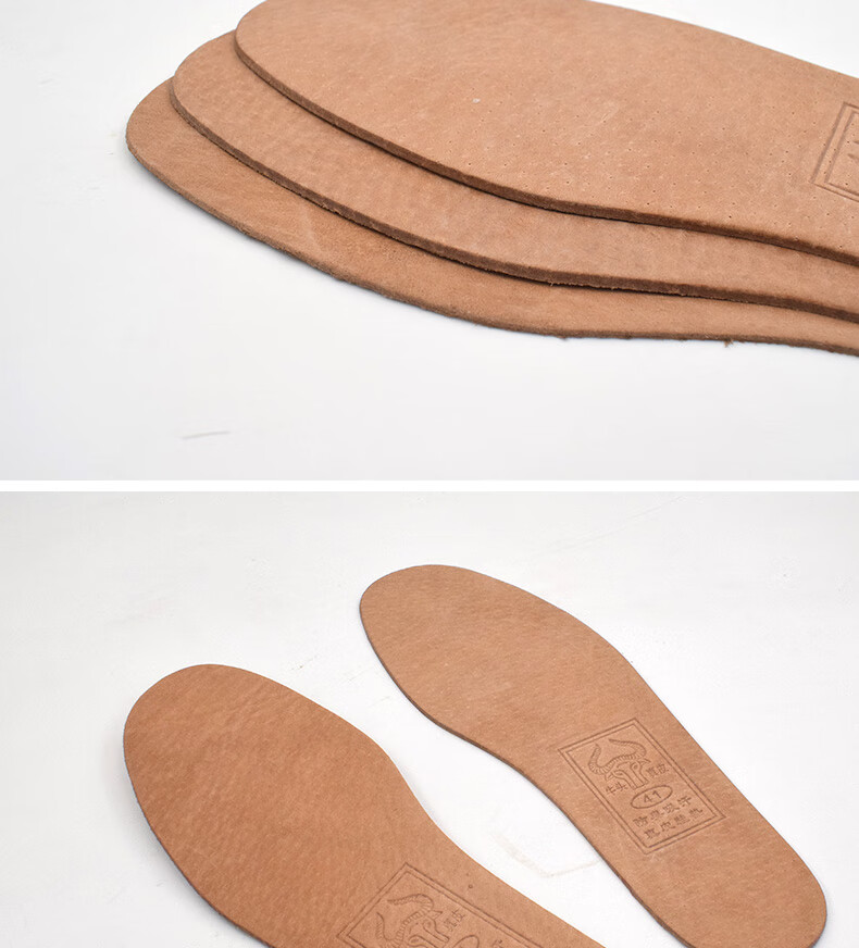 Huabaochi 2 Pairs Genuine Leather Insoles for Men and Women Breathable Sweat-Absorbing Odor-Resistant Ultra-Thin Comfortable Leather Shoe Inserts 11