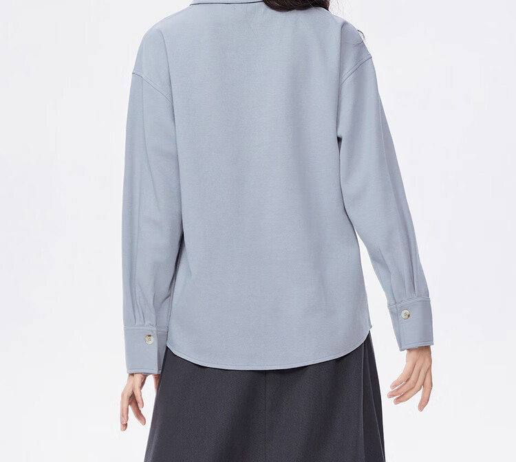 Giordano Women's Autumn Winter New Double-Sided Pullover Solid Color Half-Zip Collar Sweatshirt 13325762 14
