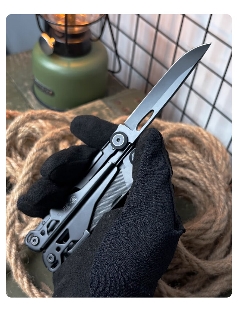 WeiZhiWei KaiTuo Silver Outdoor Home Multifunctional Folding Knife Emergency Rescue Pliers Portable Swiss Army Knife 19