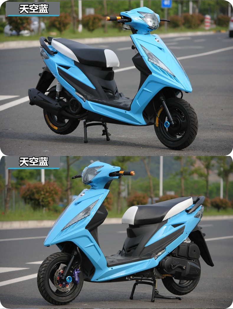 鬼火一代踏板车125cc摩托车鬼火踏板车125摩托车燃油踏板助力125踏板