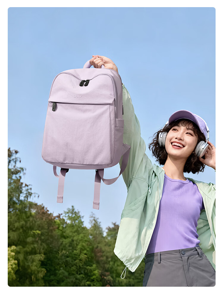 GOLF Lightweight 14-Inch Laptop Backpack for Women, Business Travel Backpack, College Student Bookbag, Birthday Gift 17