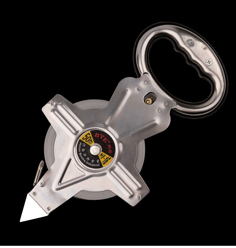 卷尺50米钢卷尺100m30米钢架手提尺加厚手提尺插地尺16系列50米