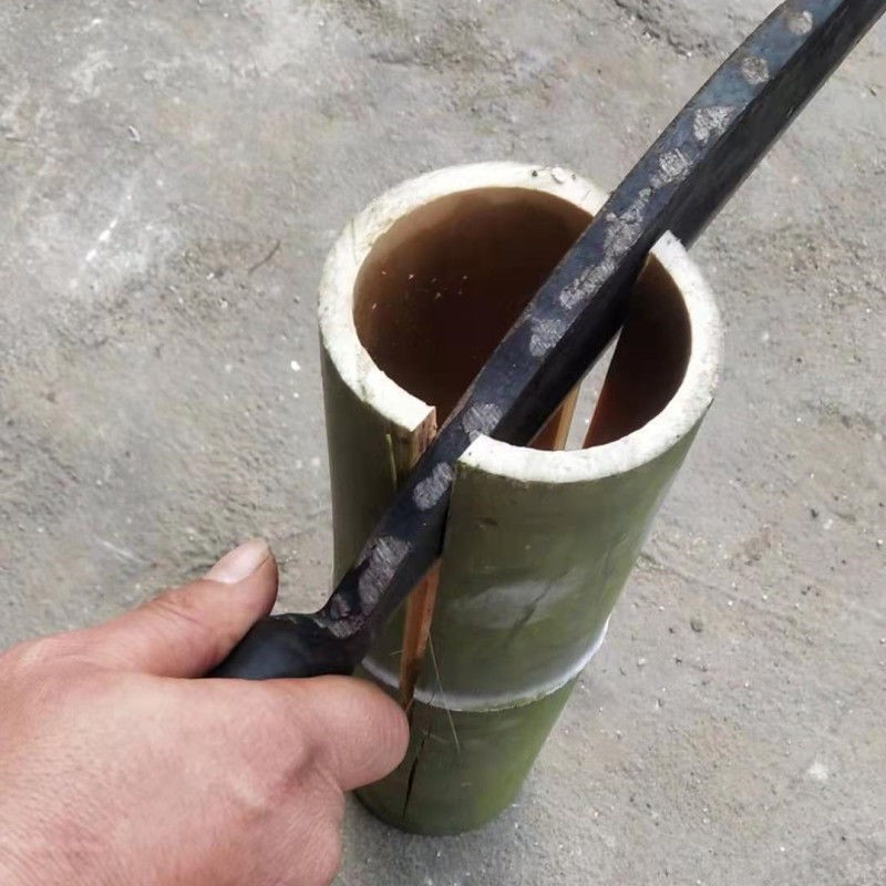 篾刀锻打弹簧钢破竹刀柴树农用柴刀篾竹编竹刀 纯手工老式篾刀约1.